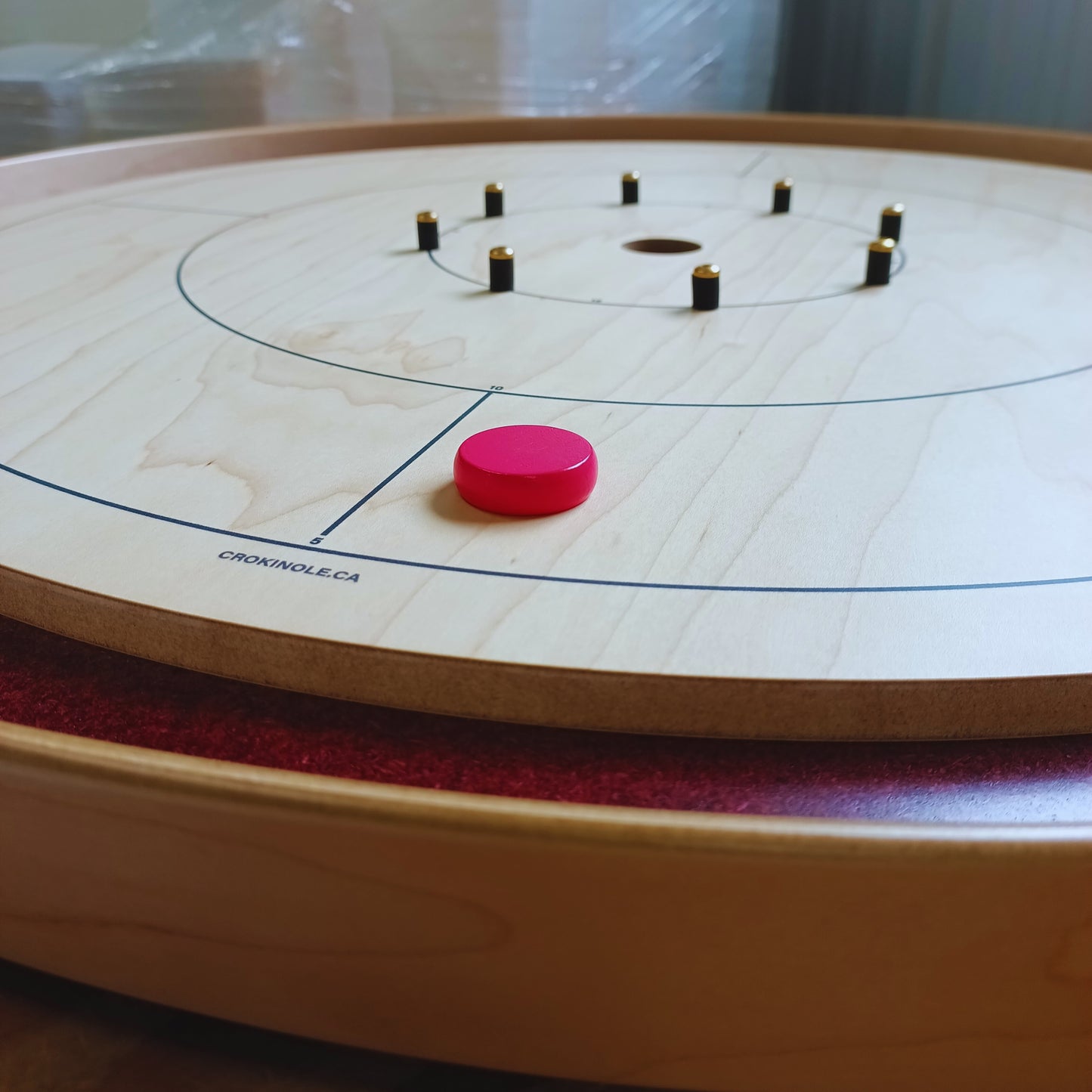 13 Pink Crokinole Discs (Half Set)