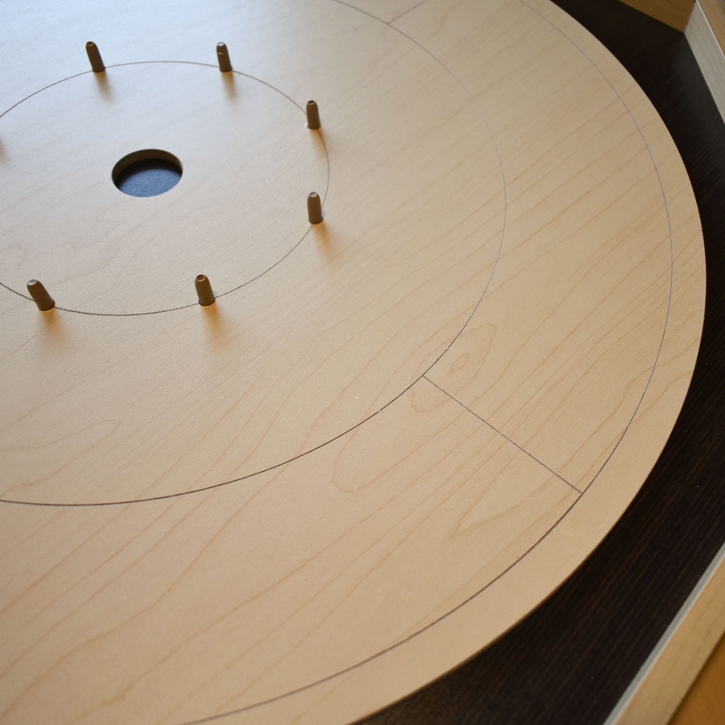 Crokinole Board For Beginners - Traditional Style Crokinole Board Game Set