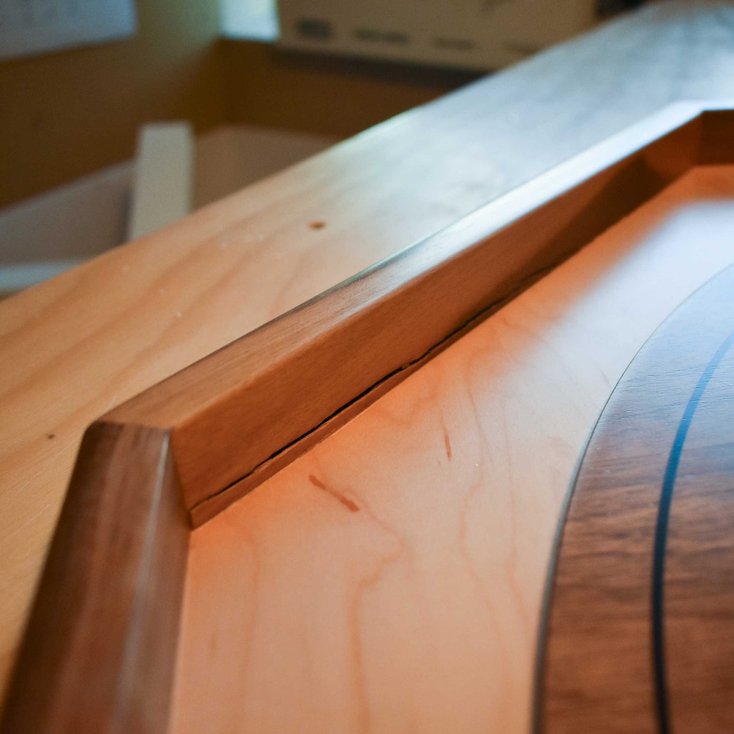 The Walnut Grove - Traditional Octagon Crokinole Board Game Set