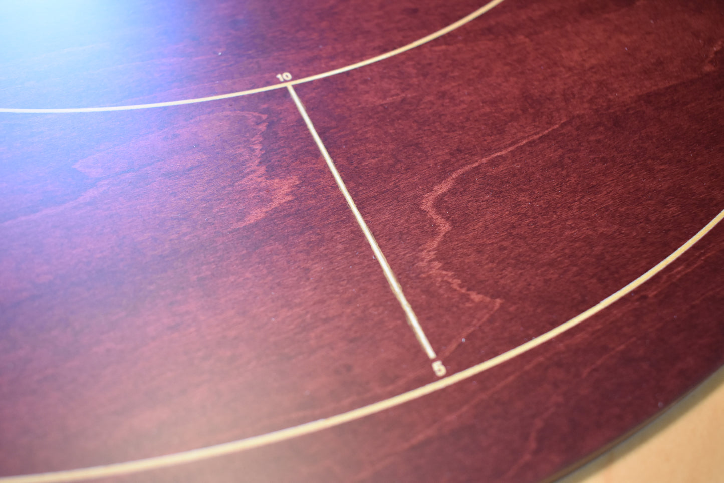 The Red Maple - Tournament Style Crokinole Board Game Set (Meets NCA Standards)