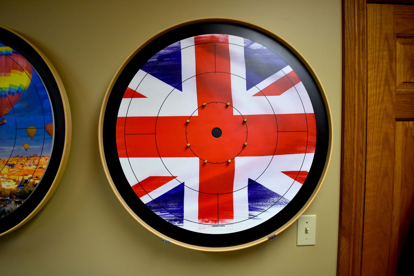 The British - Tournament Style Crokinole Board Game Set (Meets NCA Standards)