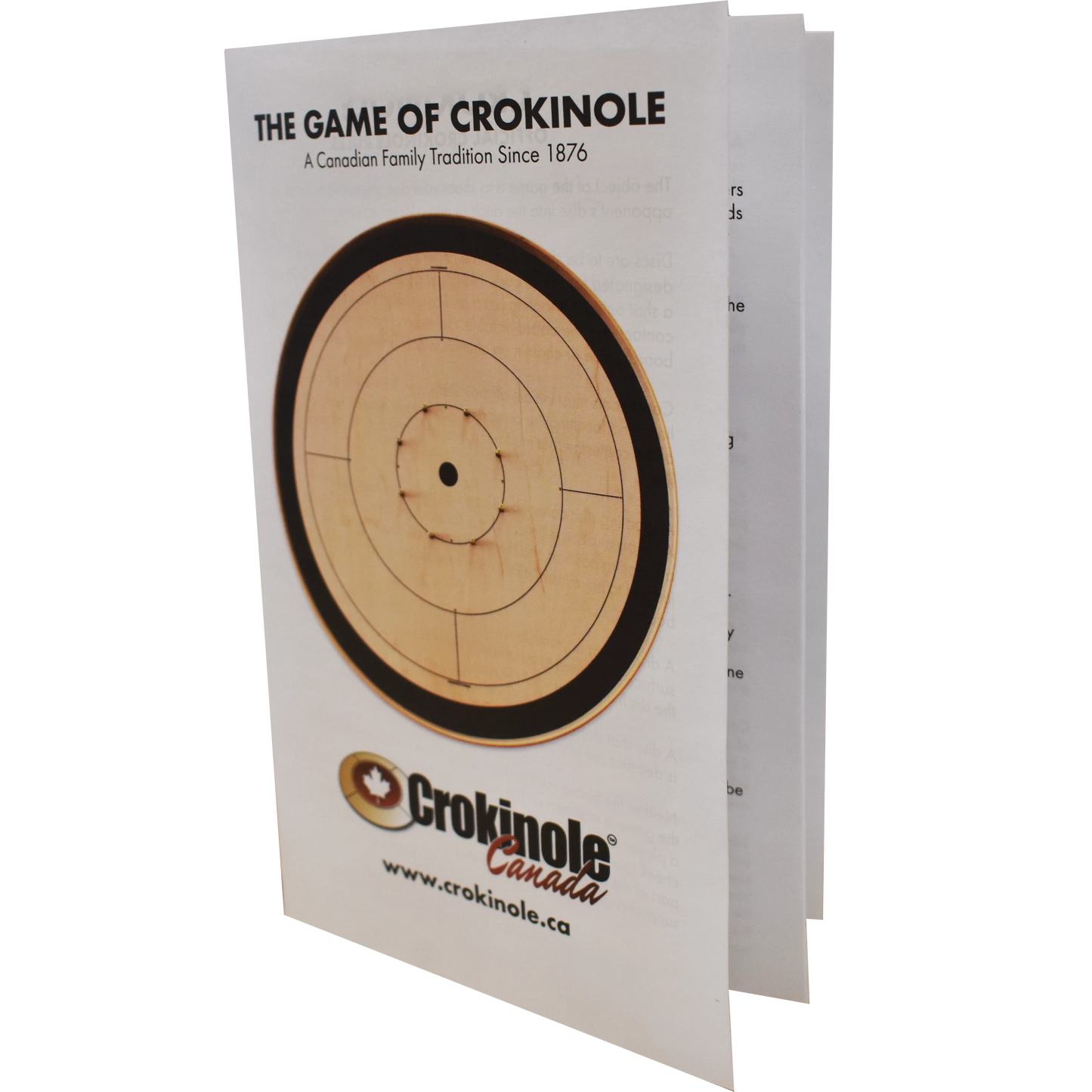 Cherry Hill Blossom - Large Traditional Crokinole Board Game Set