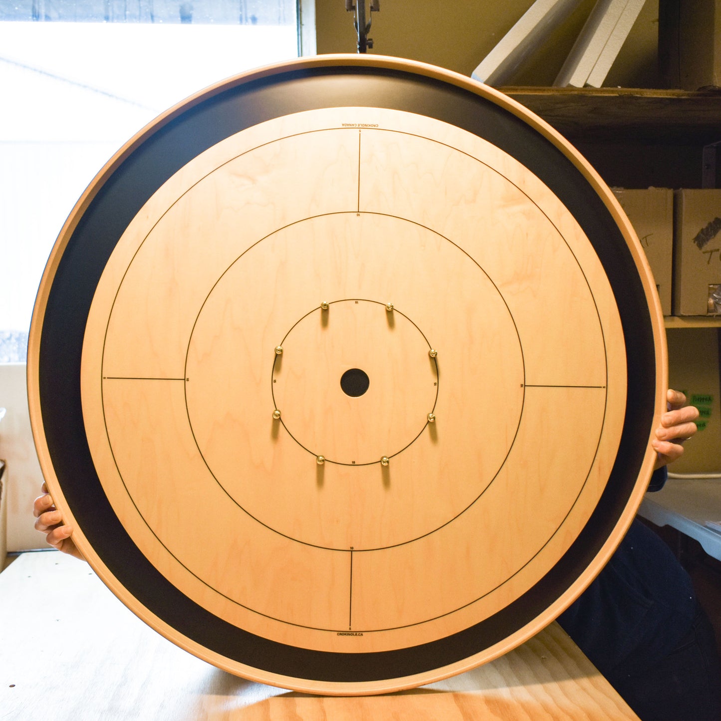 The Crokinole Canada Board - Tournament Style Crokinole Board Game Set (Meets NCA Standards)