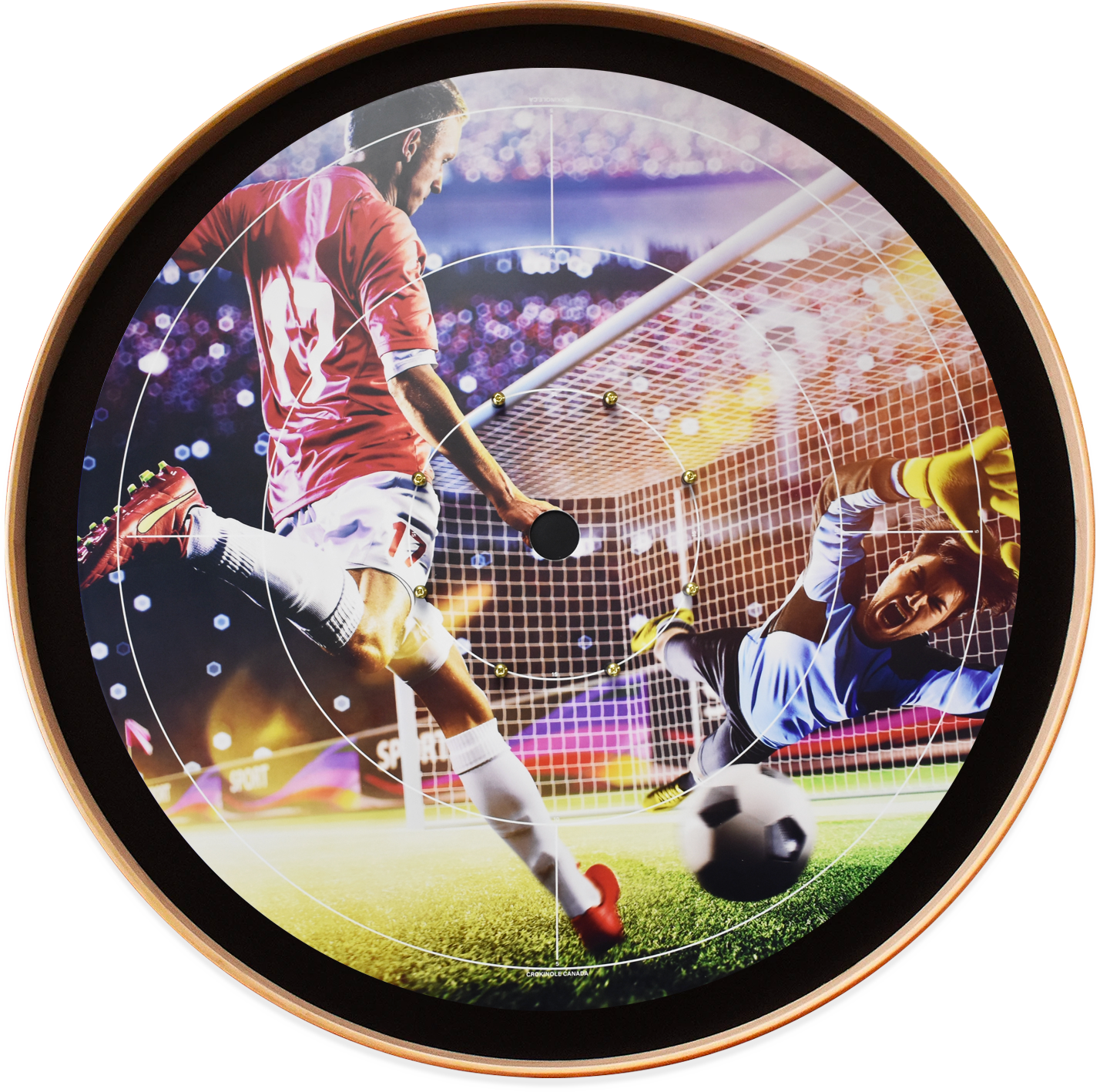 The Soccer Star - Tournament Style Crokinole Board Game Set (Meets NCA Standards)