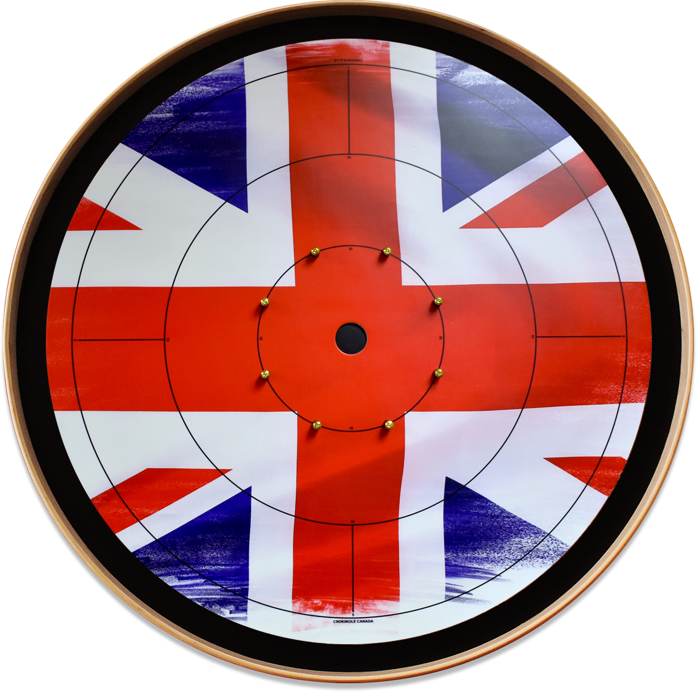 The British - Tournament Style Crokinole Board Game Set (Meets NCA Standards)