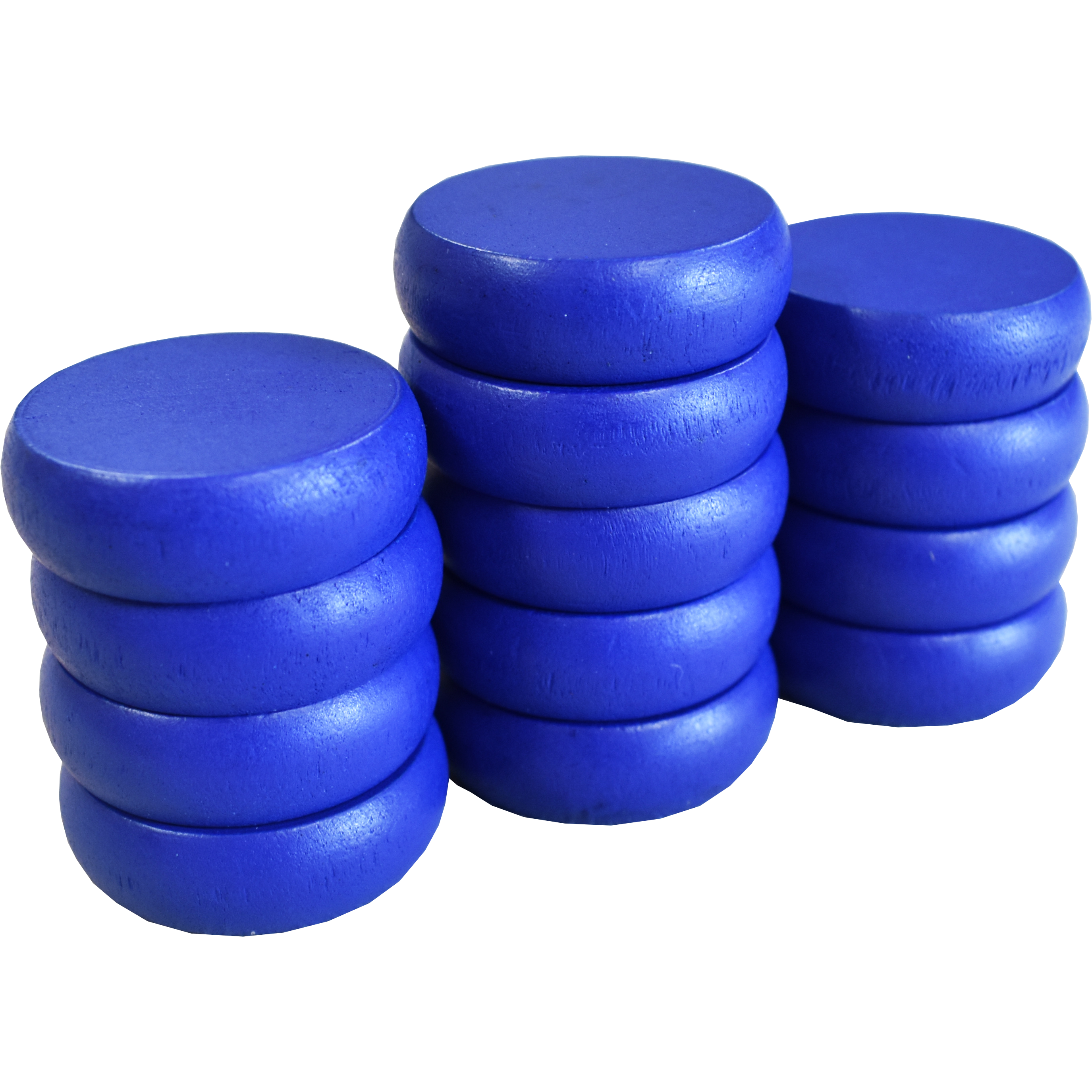 13 Large Blue Crokinole Discs - Half Set (Matte Finish) – Crokinole Seconds