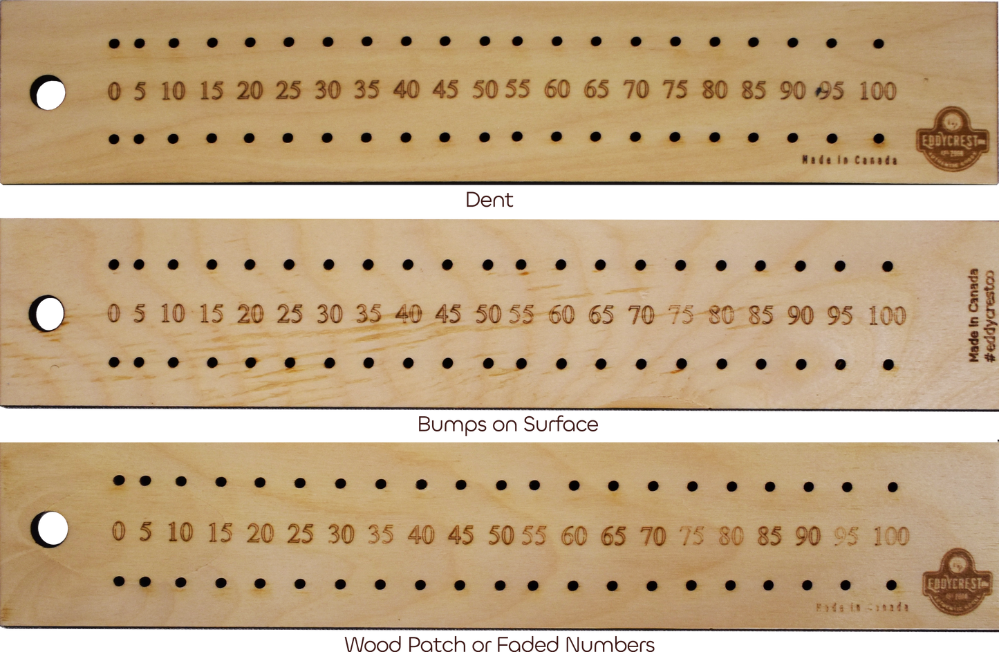 Rastreador de puntos Crokinole para 2 jugadores