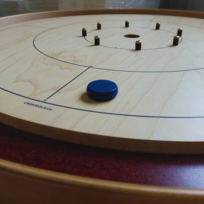 13 Blue Crokinole Discs (Half Set)