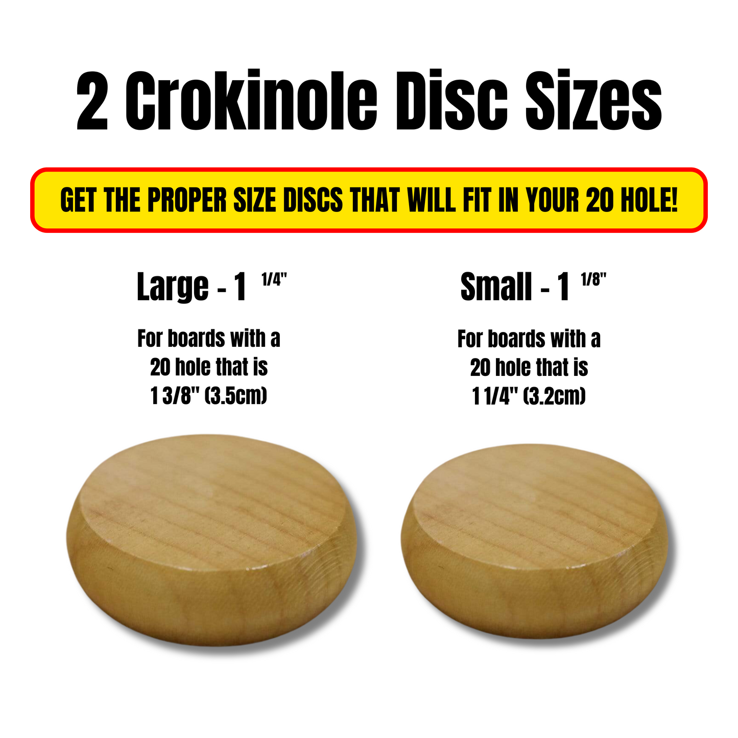 13 Large Natural Crokinole Discs - Half Set (Matte Finish)