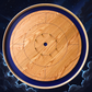 The Blue Giant - Solid Oak Hardwood Playing Surface Crokinole Board