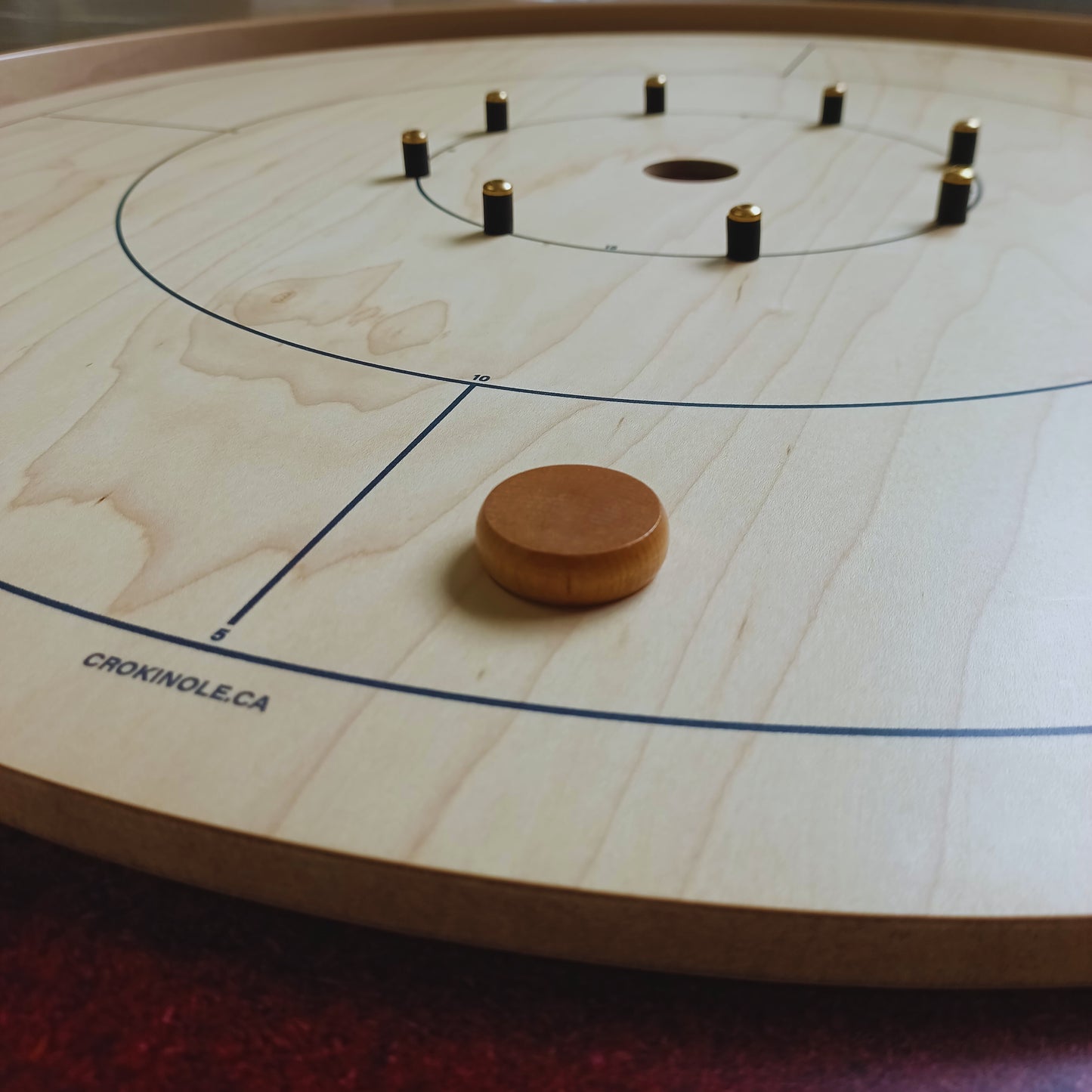13 Natural Crokinole Discs (Half Set)
