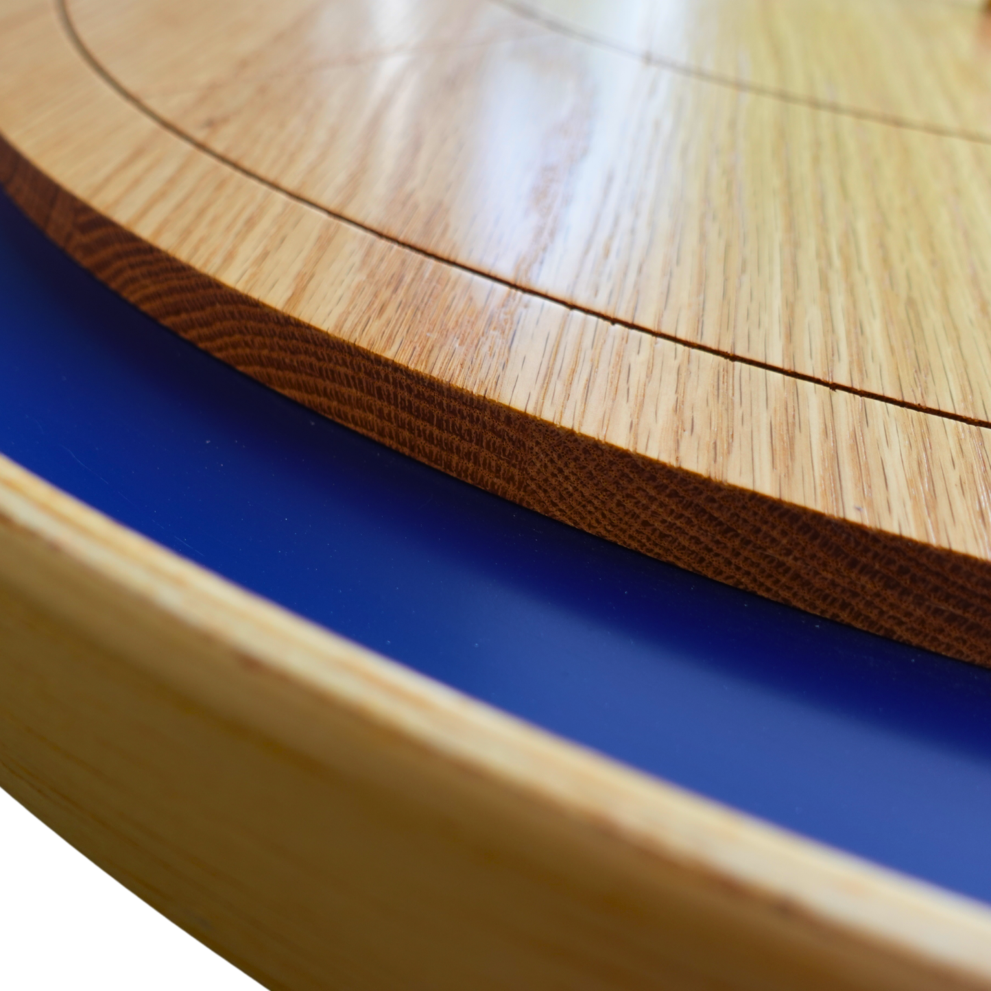 The Blue Giant - Solid Oak Hardwood Playing Surface Crokinole Board