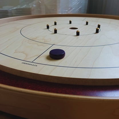 13 Purple Crokinole Discs (Half Set)