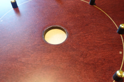 The Red Maple - Tournament Style Crokinole Board Game Set (Meets NCA Standards)