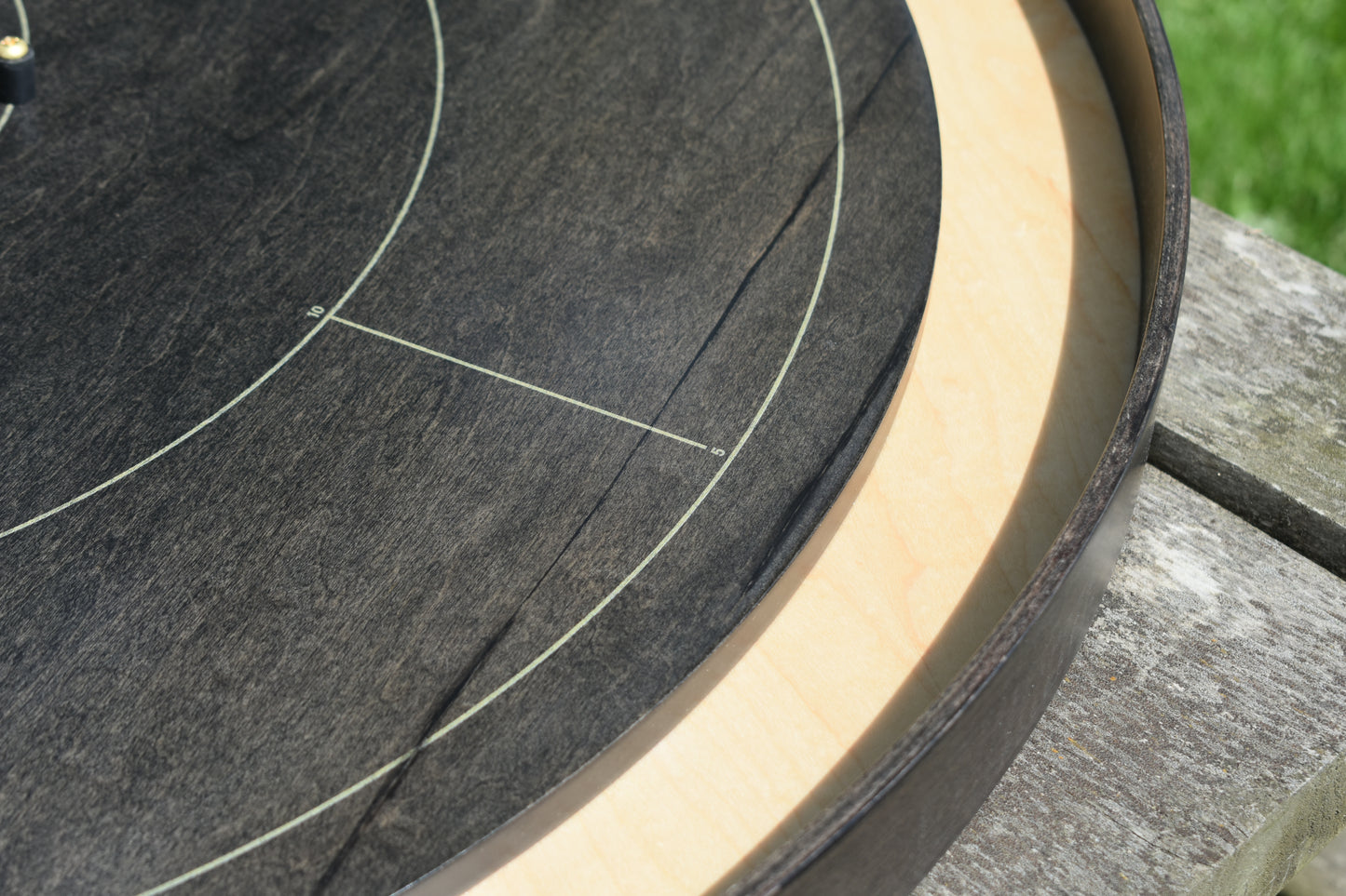 The Gray Maple - Tournament Style Crokinole Board Game Set (Meets NCA Standards)