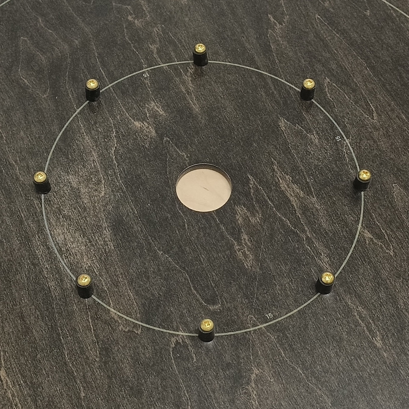 The Gray Maple - Tournament Style Crokinole Board Game Set (Meets NCA Standards)