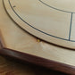 The Deluxe Walnut Rail - Traditional Octagon Crokinole Board Game Set
