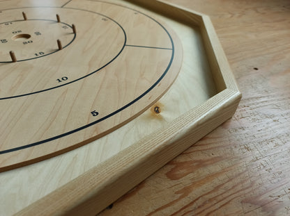 The Gold Standard - Traditional Octagon Crokinole Board Game Set
