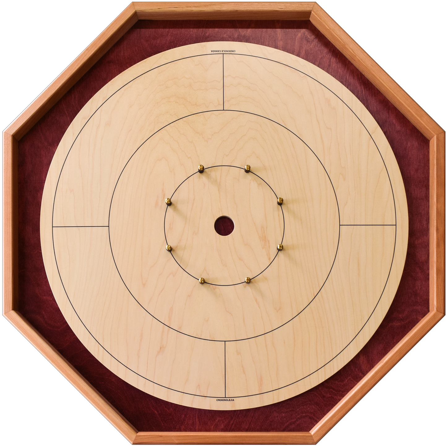 The Baltic Bircher (No Numbers) - Large Traditional Crokinole Board Game Set