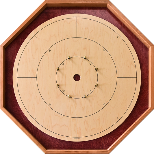 The Baltic Bircher (With Scoring Numbers) - Large Traditional Crokinole Board Game Set