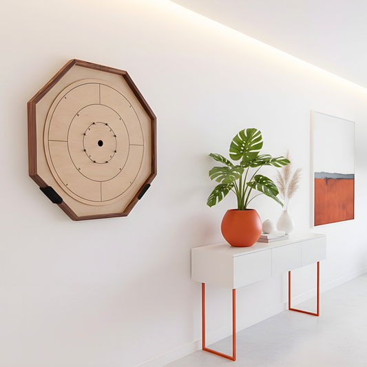 Crokinole Board Wall Mount - Fits All Sizes - Single Piece - Simple Install