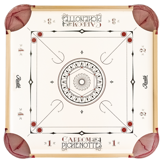 American Style - Beginner Carrom / Pinnochi Board Set