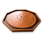 Crokinole Board For Beginners - Cherry & Walnut Melamine - Traditional Crokinole Board Game Set