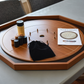 Crokinole Board For Beginners - Cherry & Walnut Melamine - Traditional Crokinole Board Game Set