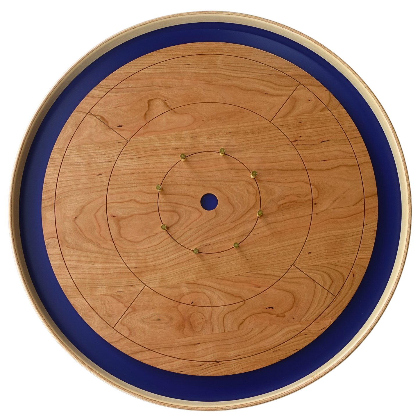 Cherry Waves - Solid Cherry Hardwood Playing Surface Crokinole Board - Meets NCA Standards