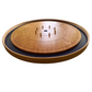 Cherry Waves - Solid Cherry Hardwood Playing Surface Crokinole Board - Meets NCA Standards