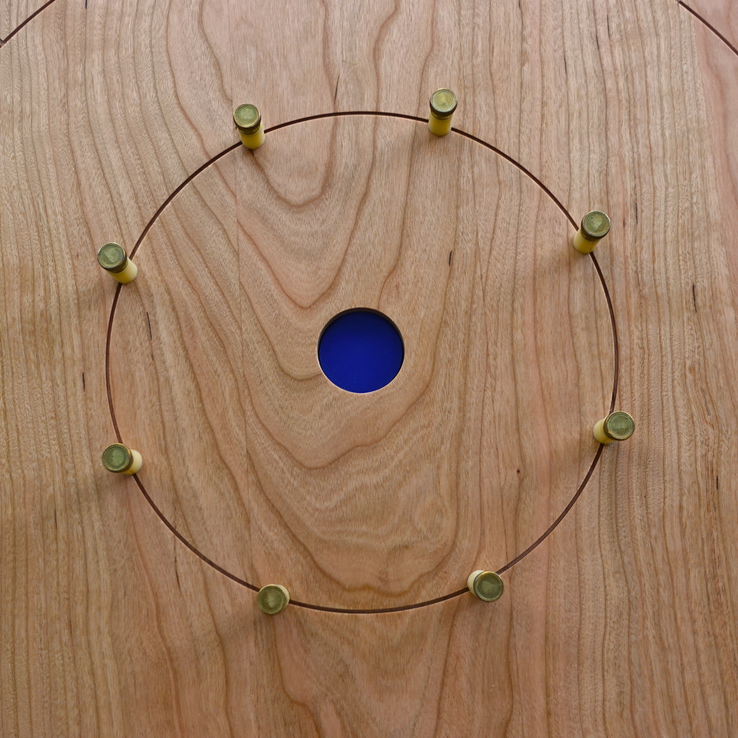 Cherry Waves - Solid Cherry Hardwood Playing Surface Crokinole Board - Meets NCA Standards