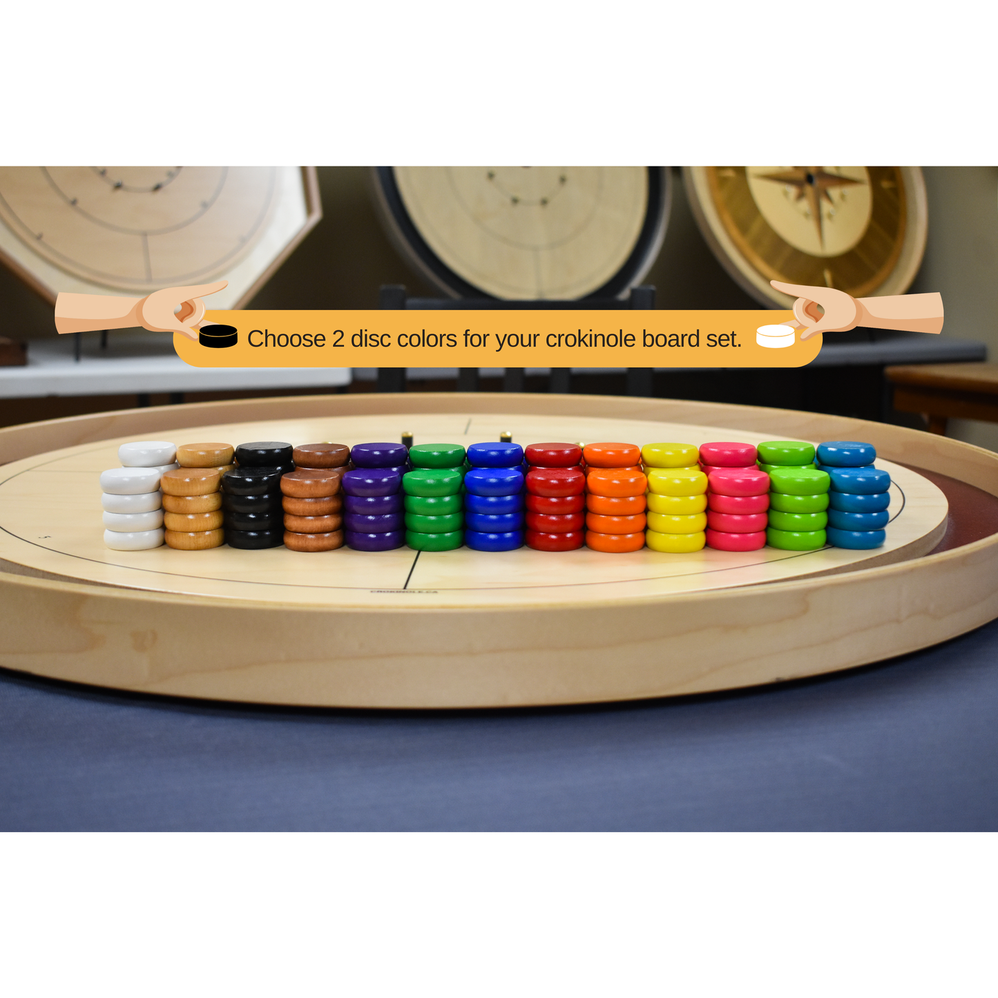 The Tracey Gray Rock Board - Tournament Style Crokinole Board Game Set (Meets NCA Standards)