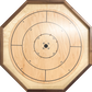 The Deluxe Walnut Rail (With Plastic Pegs) - Traditional Octagon Crokinole Board Game Set