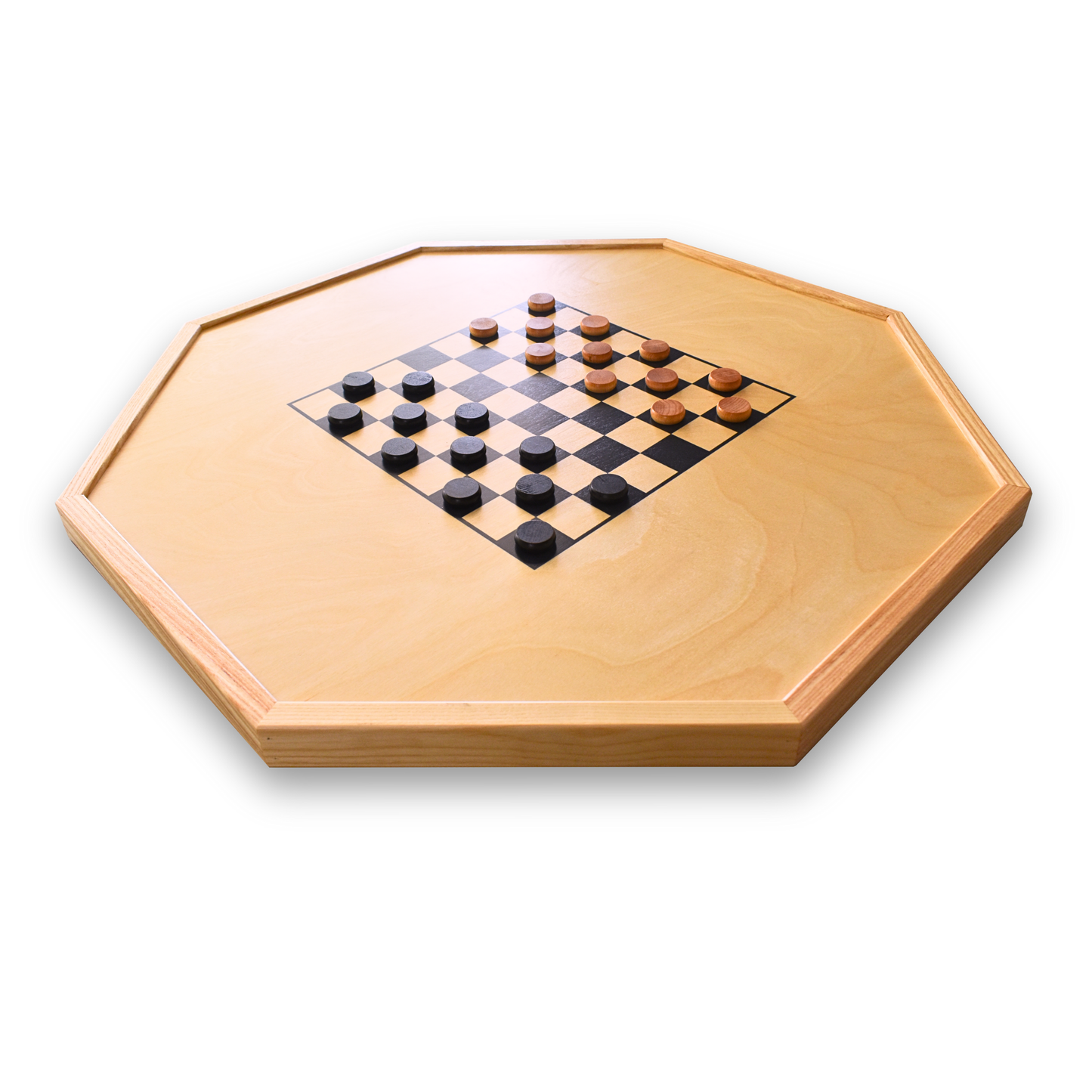 The Gold Standard - Traditional Octagon Crokinole Board Game Set