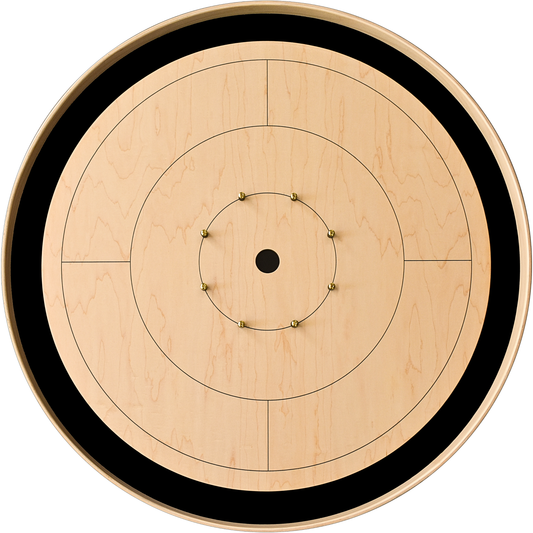 The Crokinole Canada Board (No Branding / No Checkerboard) - Tournament Board Game Set - Meets NCA Standards