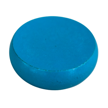 13 Light Blue Crokinole Discs (Half Set)