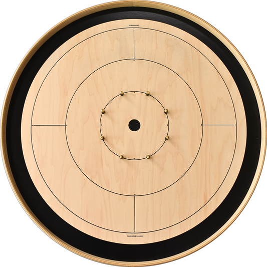 The Crokinole Canada Board (With Branding) - Tournament Board Game Set - Meets NCA Standards