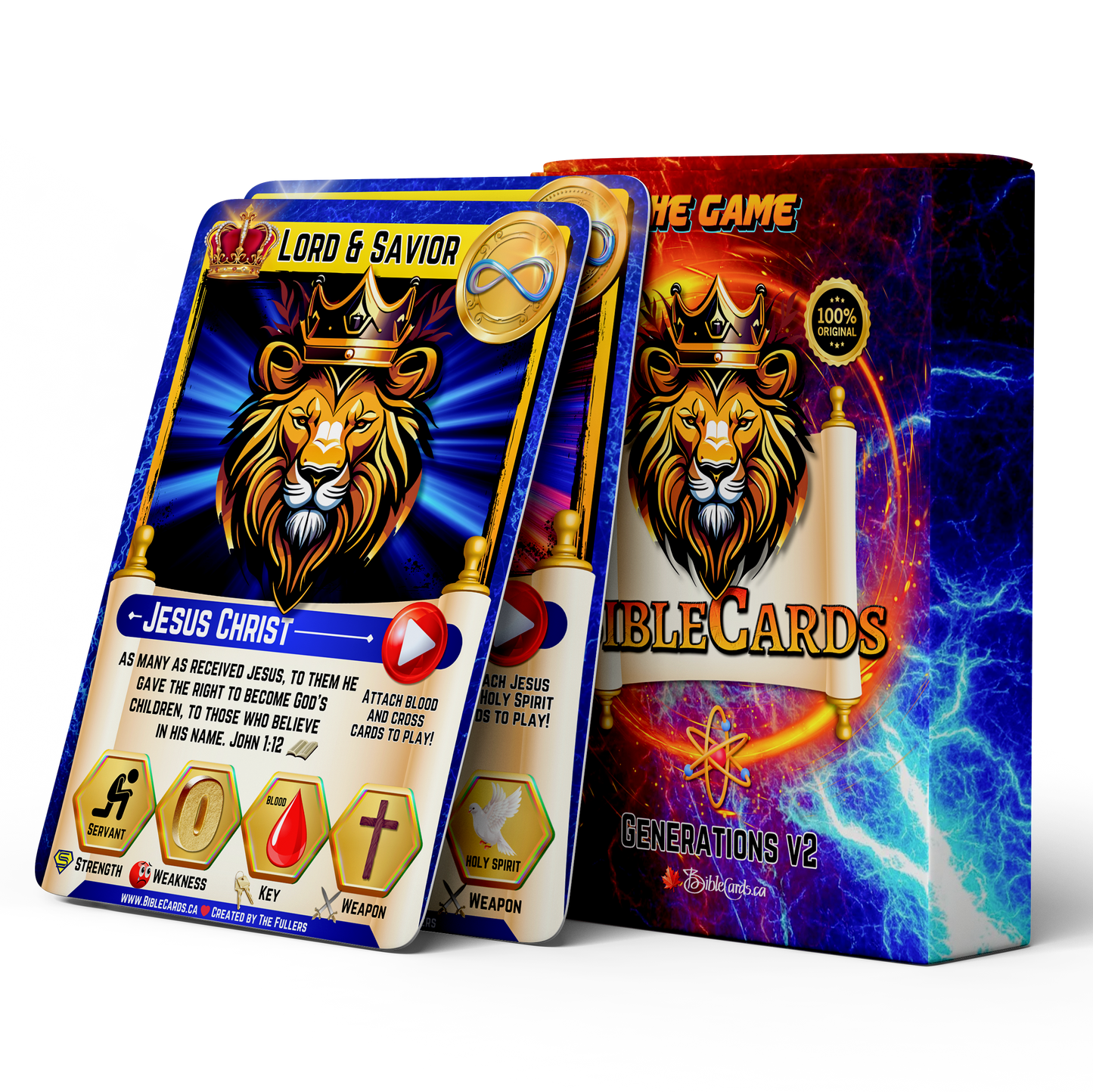 Generations V2 Bible Cards Game - Pack of 72 Playing & Trading Cards