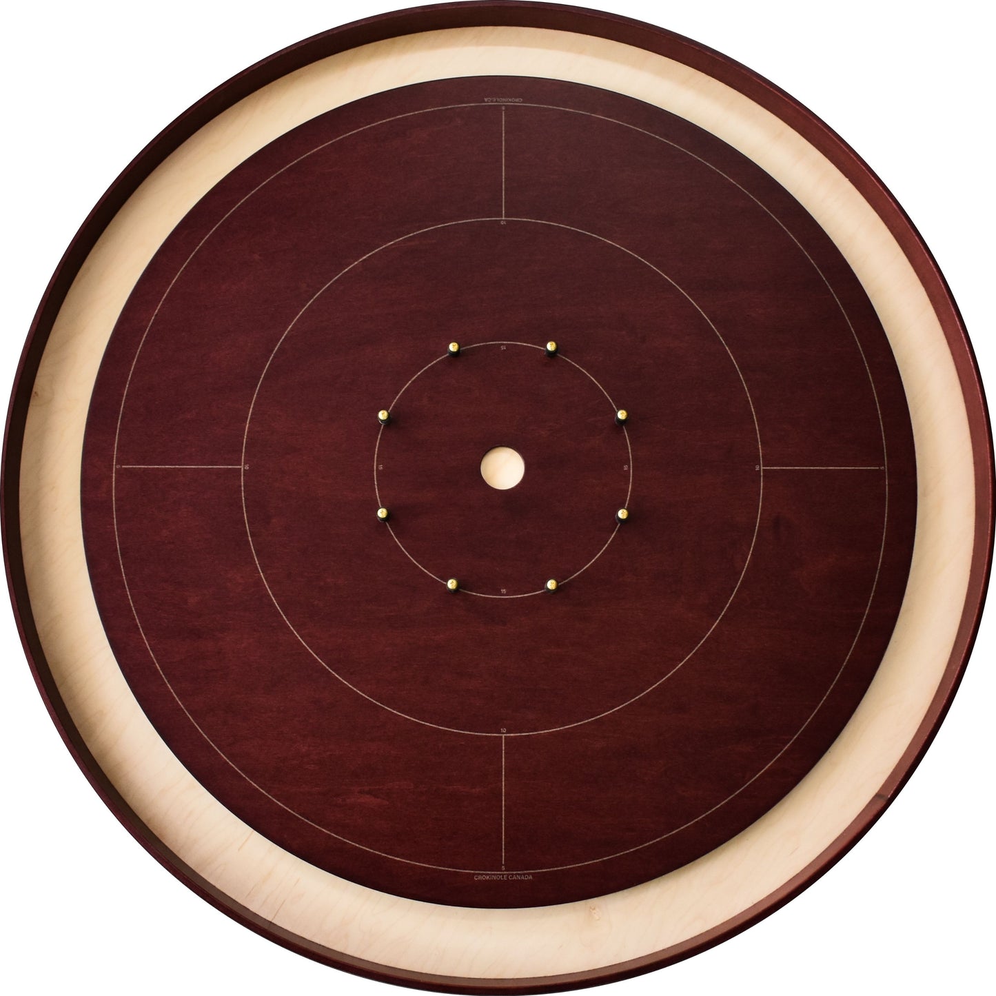 The Red Maple - Tournament Style Crokinole Board Game Set (Meets NCA Standards)