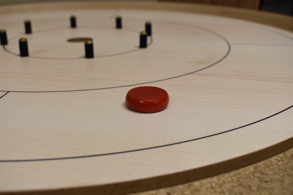 13 Red Crokinole Discs (Half Set)