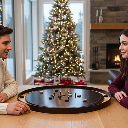 The Maple Marvel - Tournament Style Crokinole Board Game Set (Meets NCA Standards)