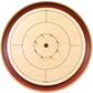 The Royal Red (Light-Stained Ditch) - Tournament Crokinole Board Game Set - Meets NCA Standards (Clearance)