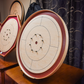 The Royal Red (Light-Stained Ditch) - Tournament Crokinole Board Game Set - Meets NCA Standards (Clearance)