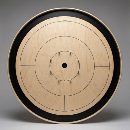 The Crokinole Canada Board (With Branding) - Tournament Board Game Set - Meets NCA Standards