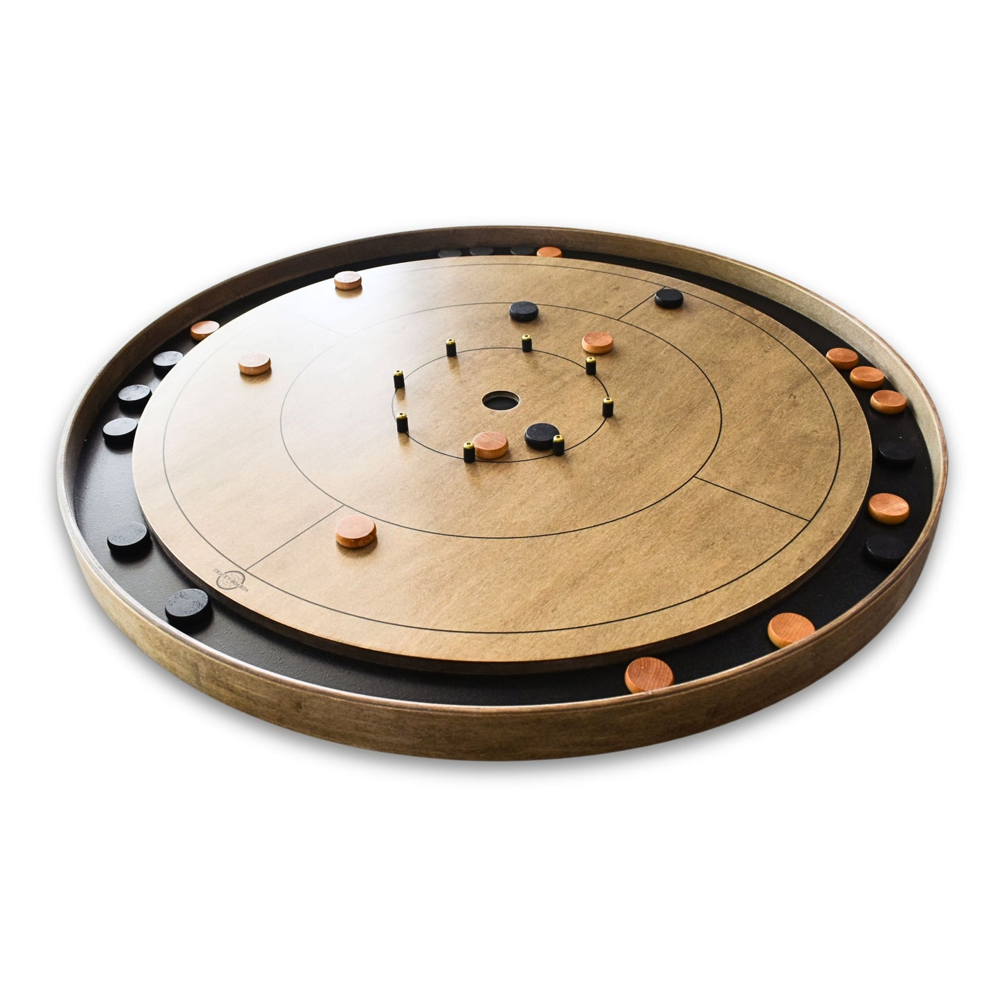 The Tracey Gray Rock Board - Tournament Style Crokinole Board Game Set (Meets NCA Standards)