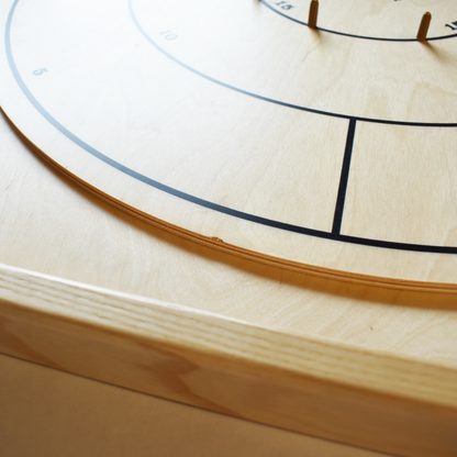 The Gold Standard - Traditional Octagon Crokinole Board Game Set