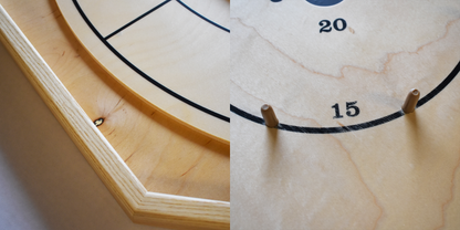 The Gold Standard - Traditional Octagon Crokinole Board Game Set