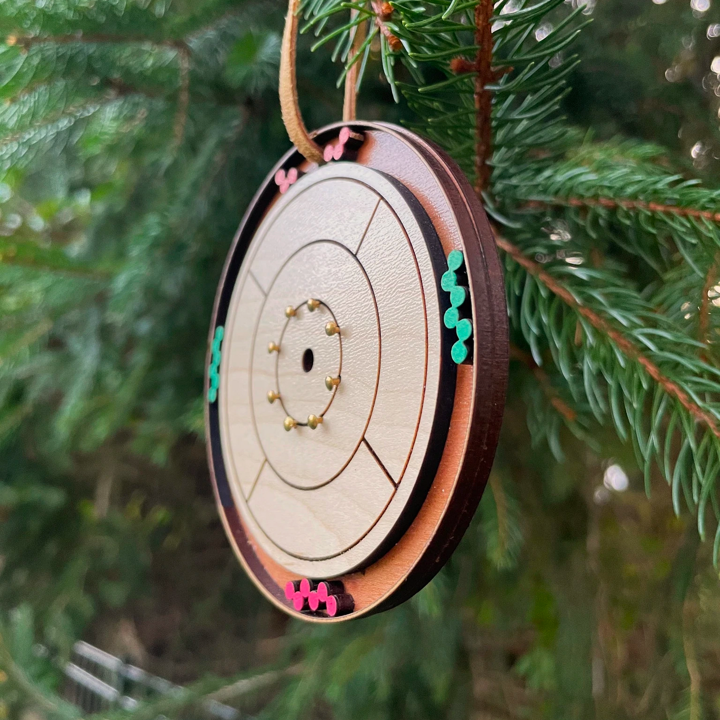 Christmas Crokinole Ornament