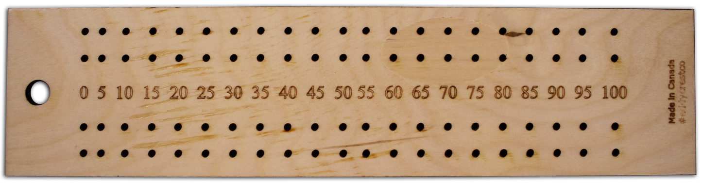 Traqueur de points Crokinole à 4 joueurs